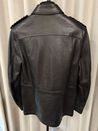 Saint Laurent 18FW Leather Hunting Jacket