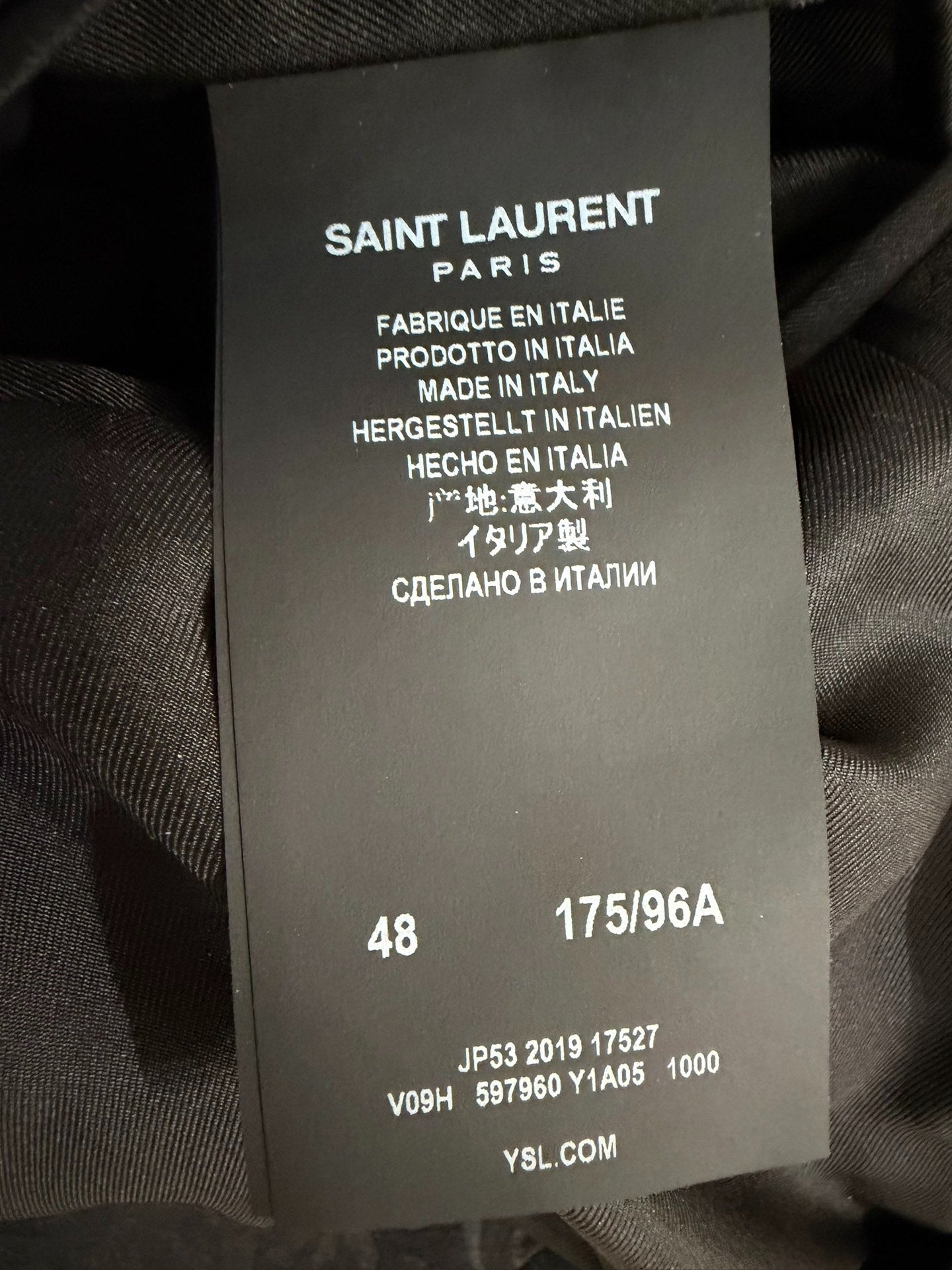 Saint Laurent 20ss Floral Gold Trim Jacket