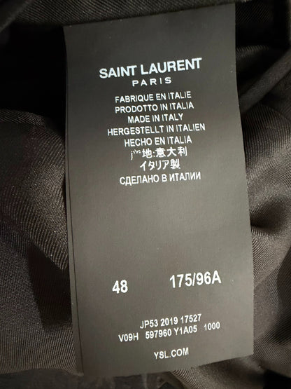 Saint Laurent 20ss Floral Gold Trim Jacket