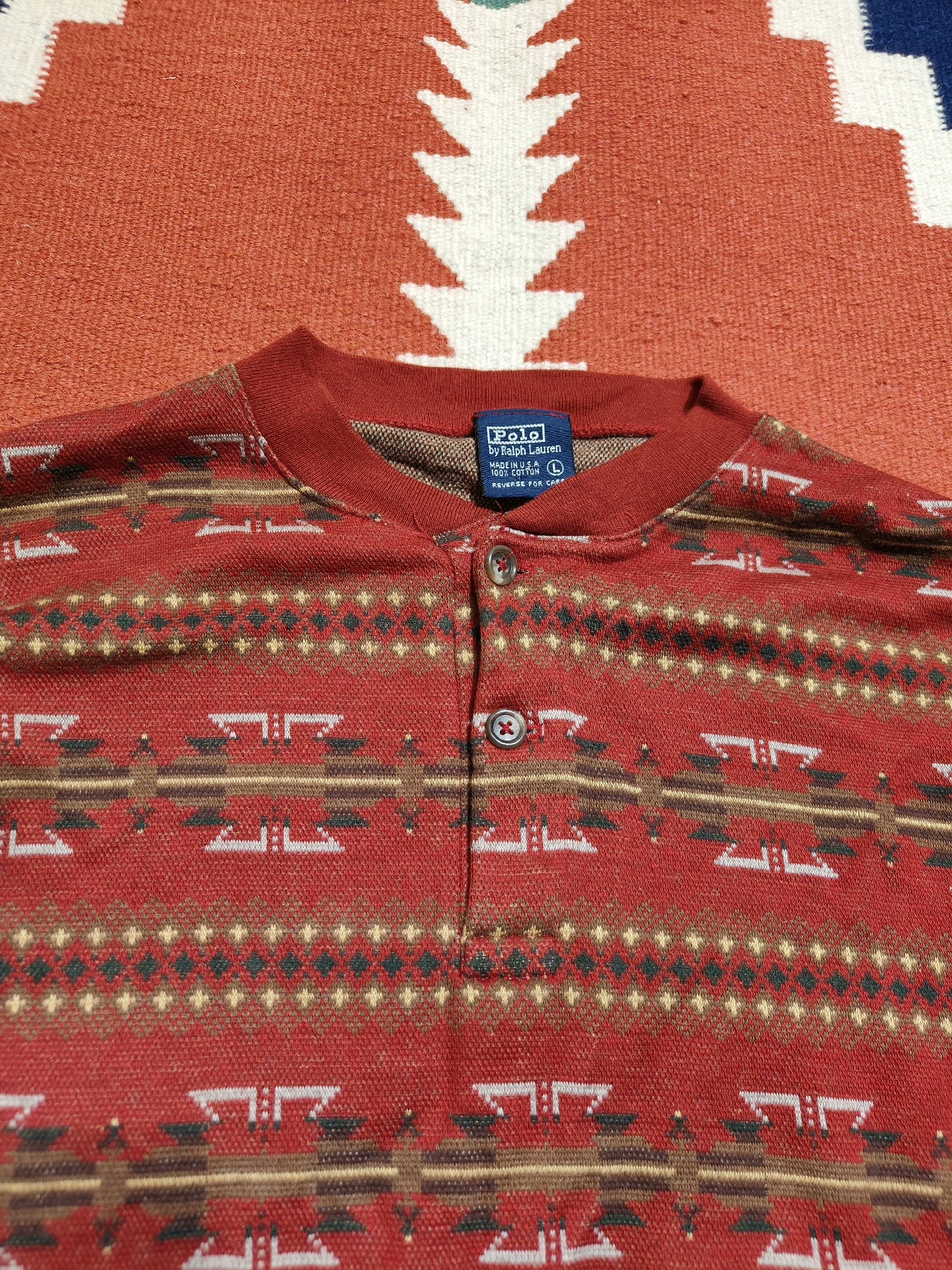 Vintage Ralph Lauren RRL Henley Sweater