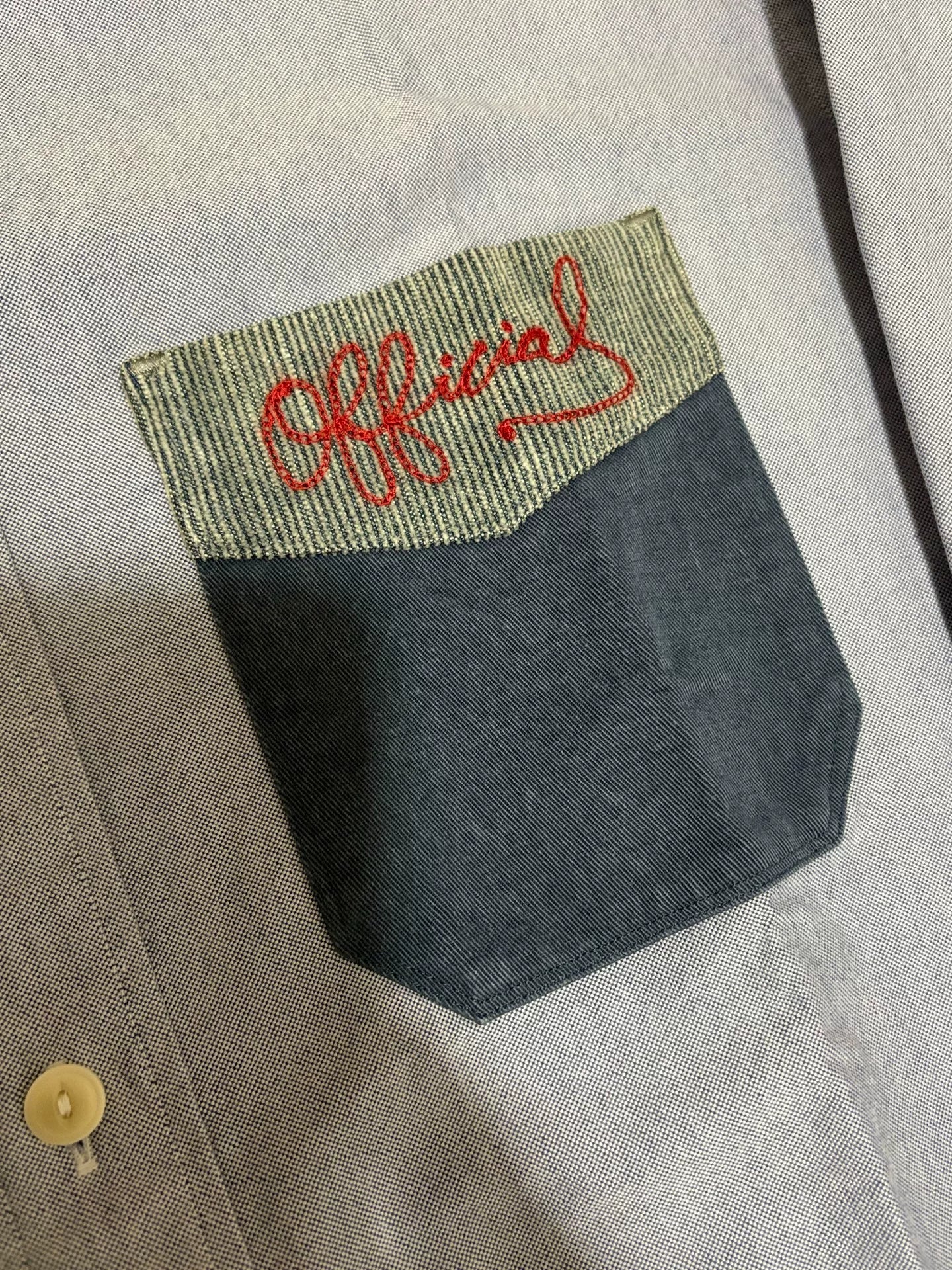 VISVIM 15AW Pocket Embroidery Long-Sleeve Shirt