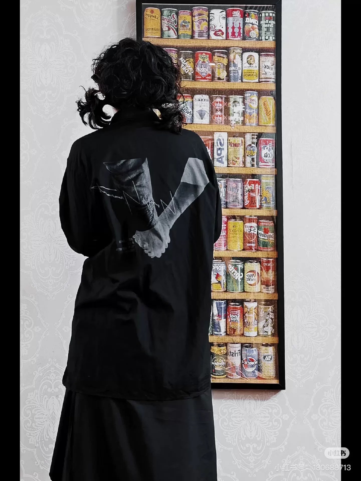 Yohji Yamamoto Black Print Shirt