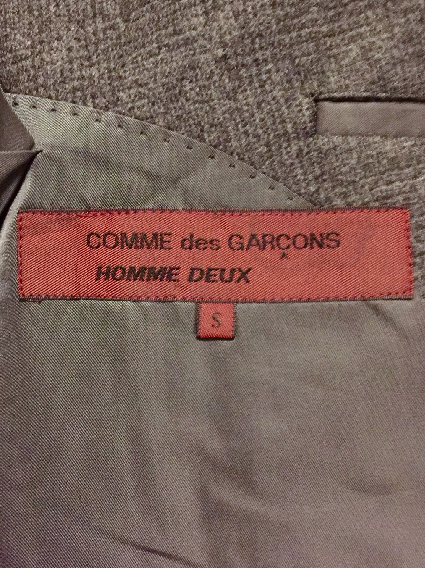 COMME des GARCONS Homme Deux Gray Wool Blazer