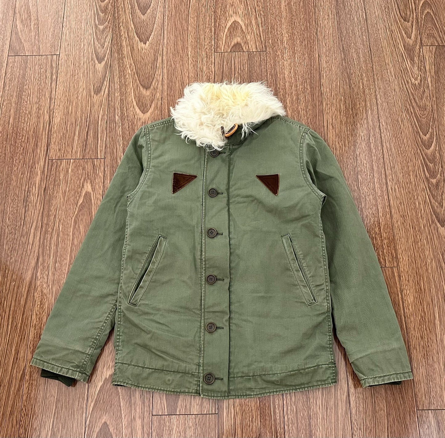 visvim deckhand jacket with fur collar