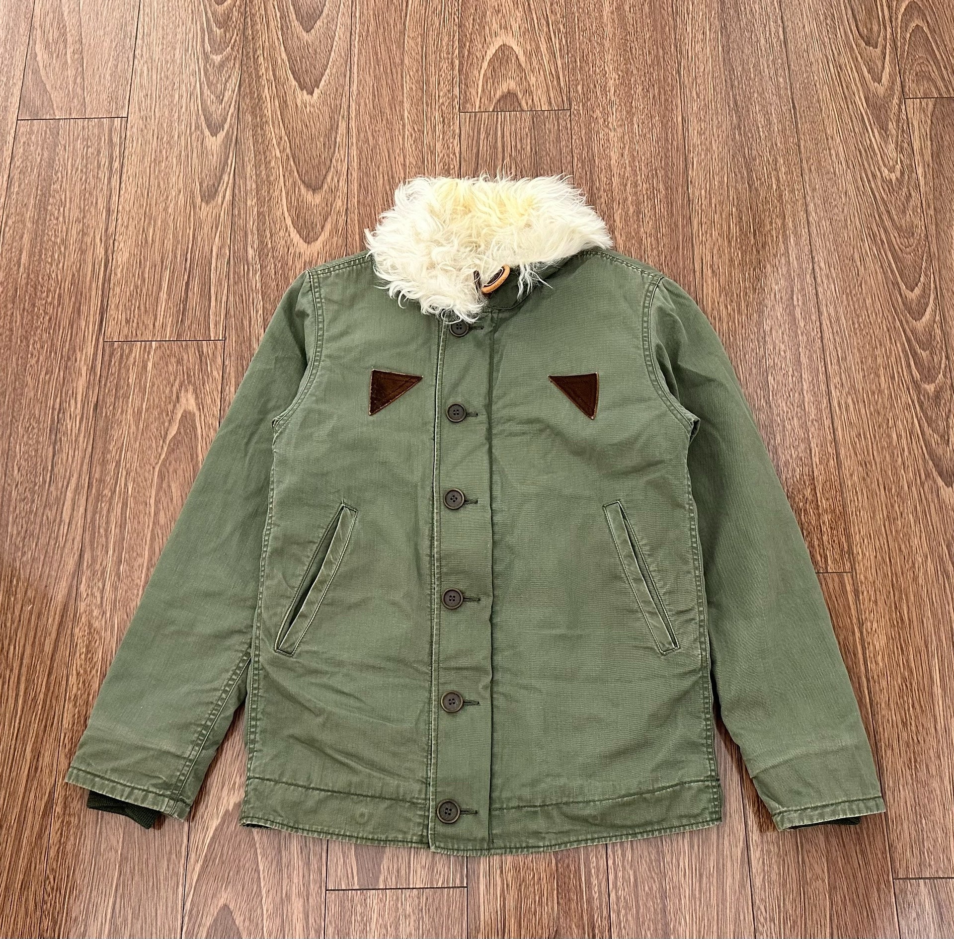 visvim deckhand jacket with fur collar