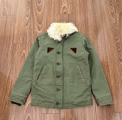 visvim deckhand jacket with fur collar