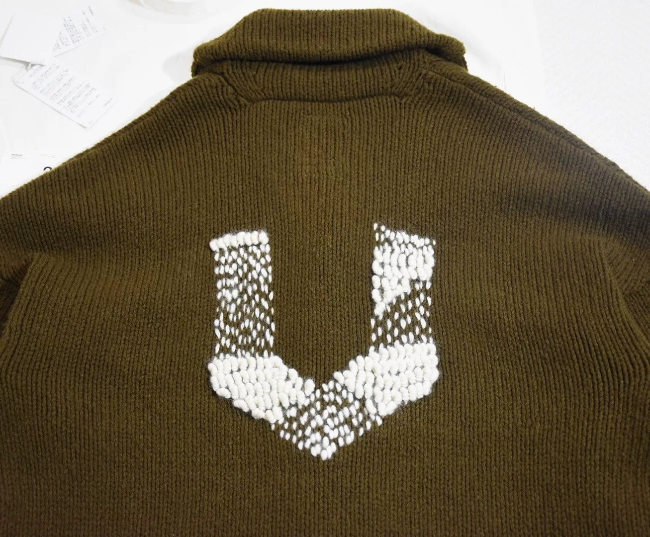 Visvim Cowichan Knit Olive Cardigan