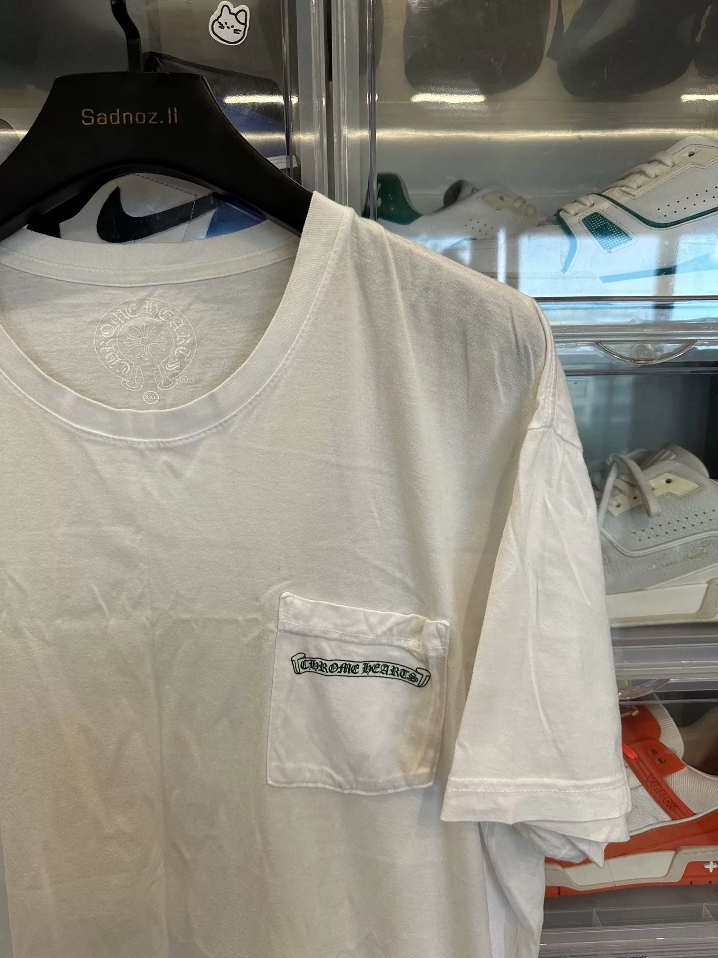 Chrome Hearts White Cross Short Sleeve