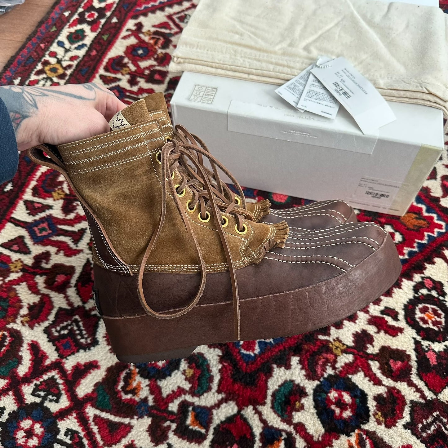 visvim decoy duck boots size 9.5