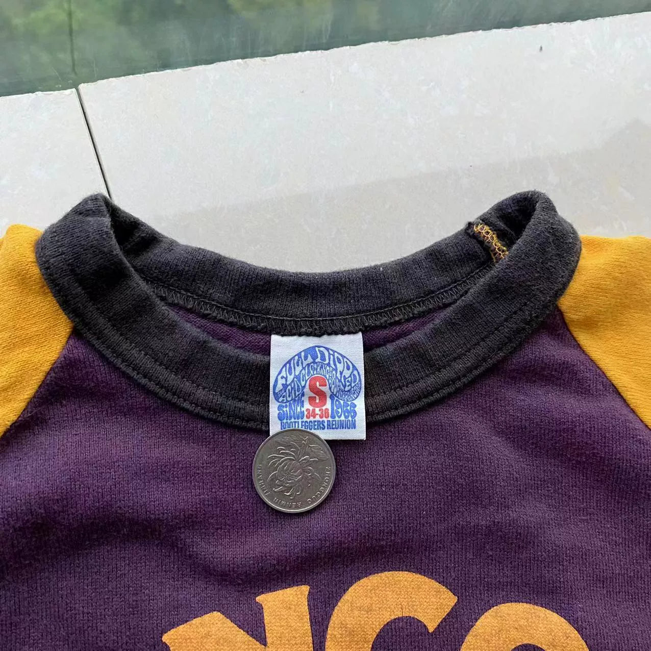 hancock gasoline short sleeve color block t-shirt