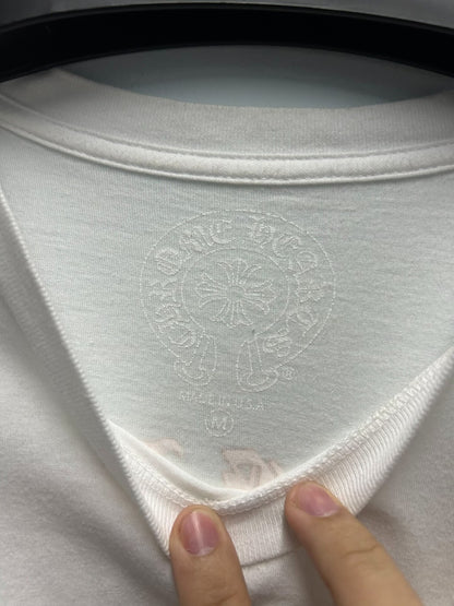 chrome hearts orange cross short sleeve shirt