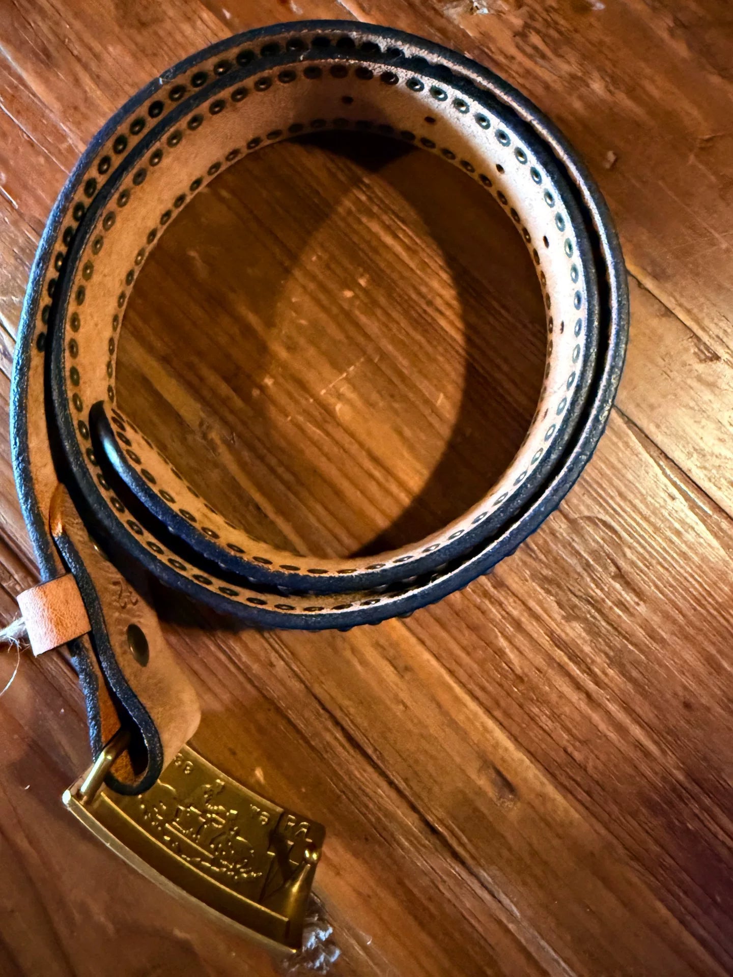 RRL Double RL Leather Belt