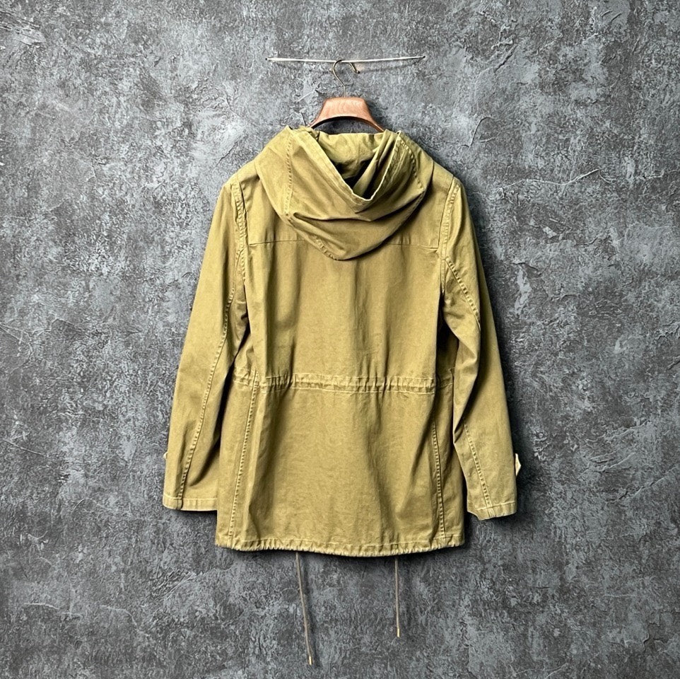 SAINT LAURENT Toggle Hooded Coat