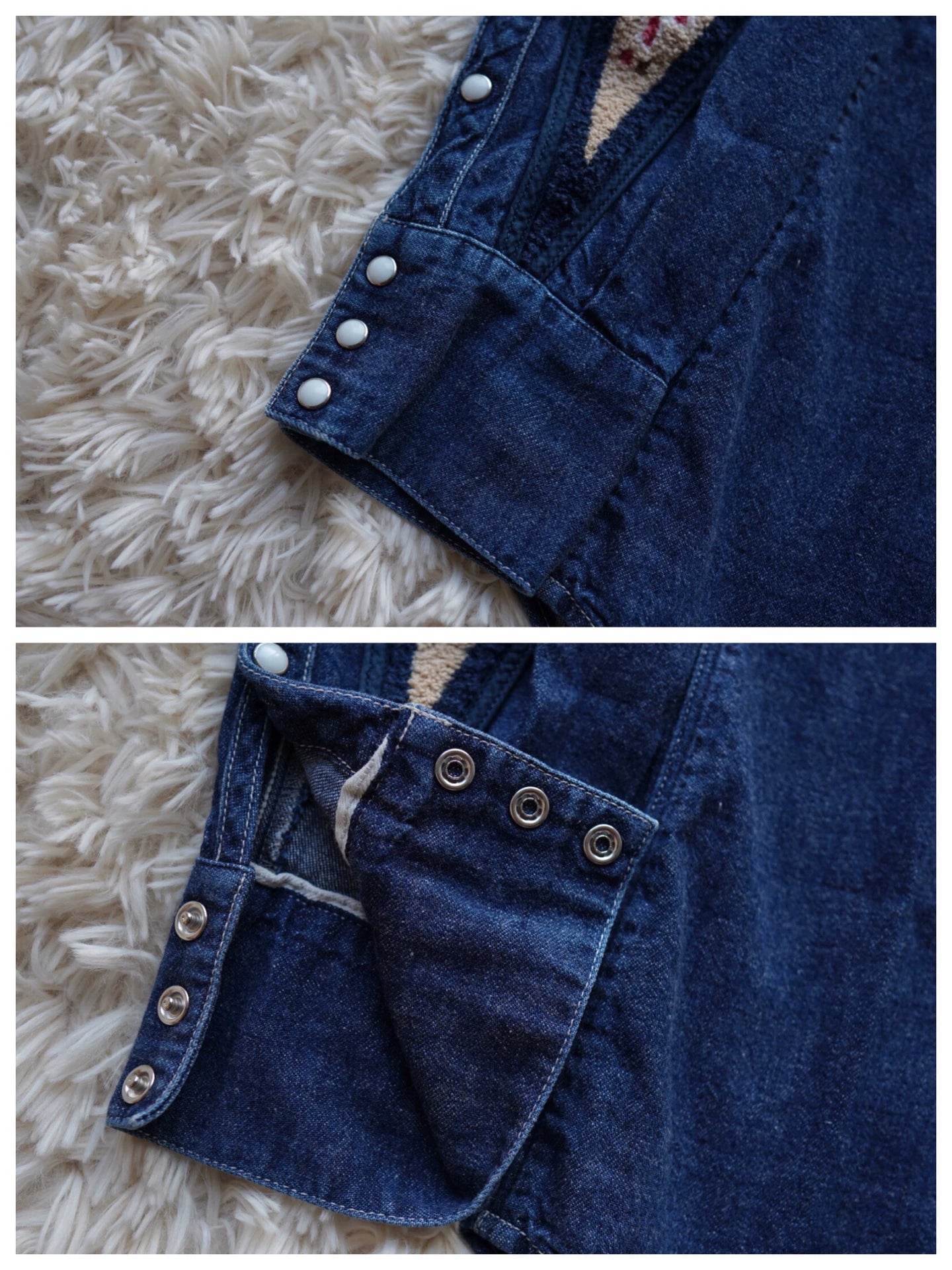 visvim Albacore One Wash Embroidery Denim Shirt