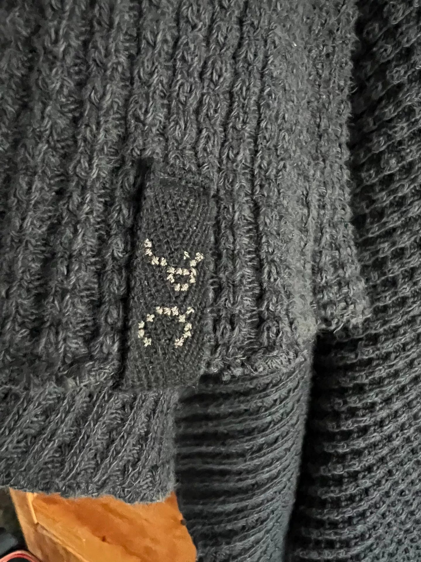 classic waffle knit crewneck sweatshirt