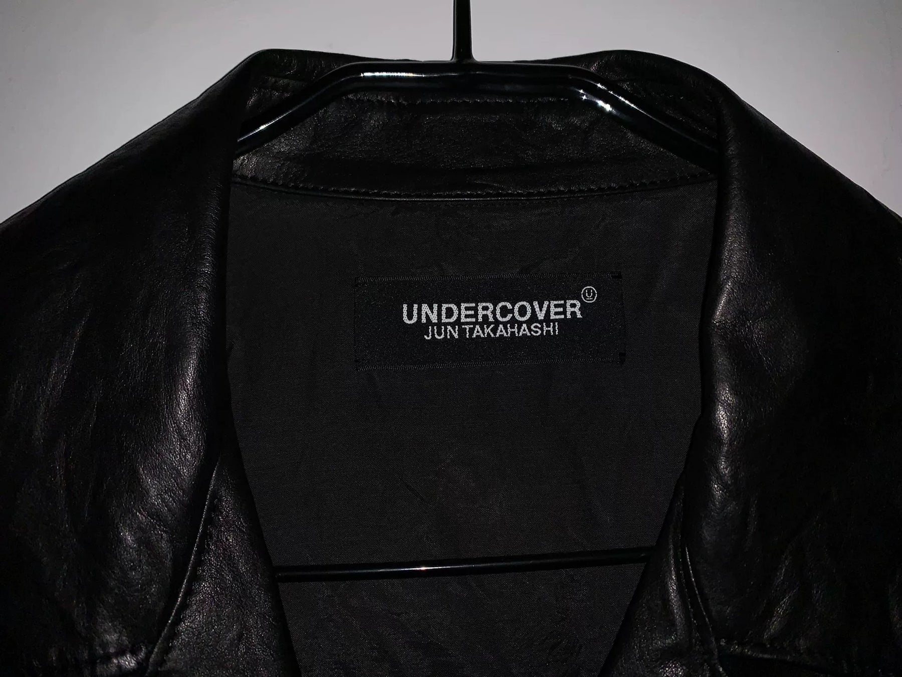 undercovrr Printed Motorcycle Leather Jacket