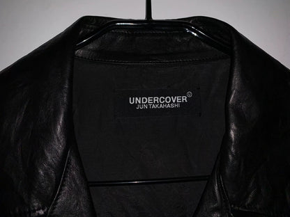 undercovrr Printed Motorcycle Leather Jacket