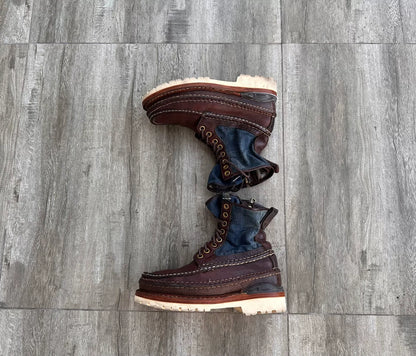visvim grizzly boots lt.indigo size us8