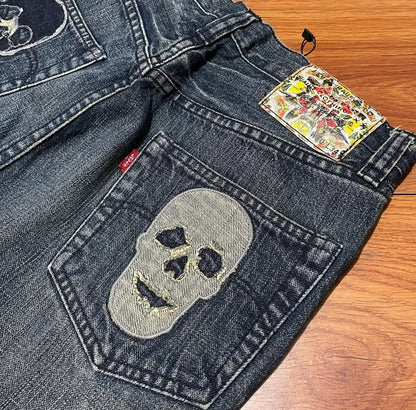 Vintage Levi's FW08 Hirst Skull Jeans