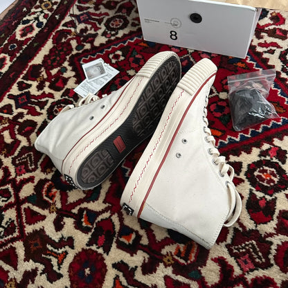 visvim skagway hi canvas sneakers size 8