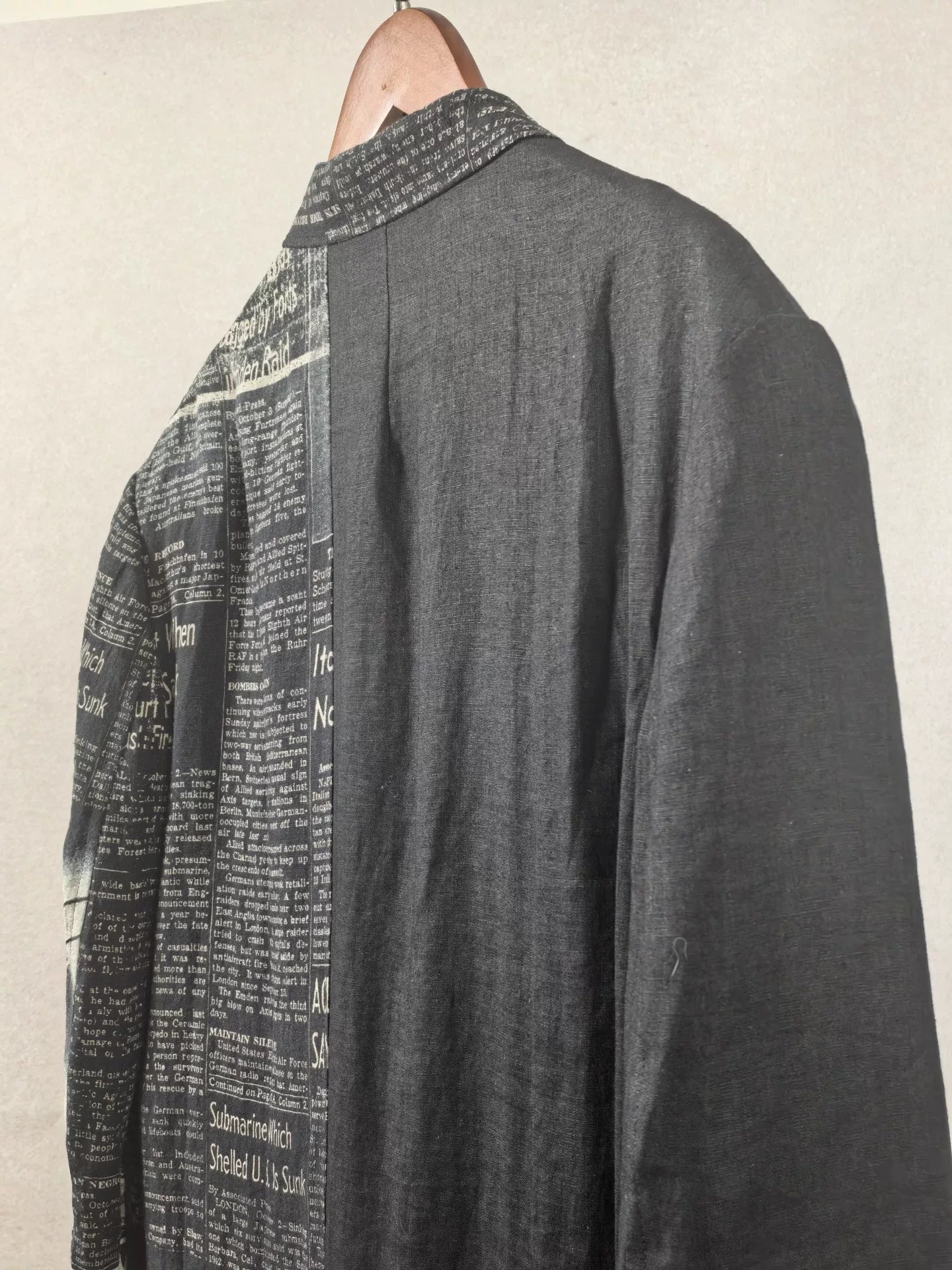 Yohji Yamamoto Pour Homme 22SS Newspaper Coat