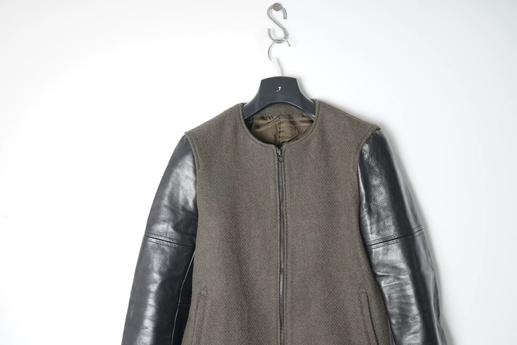 Iroquois Horse Leather Wool Coat
