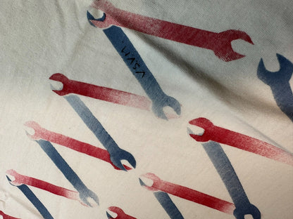 visvim spot wide tee with unique print