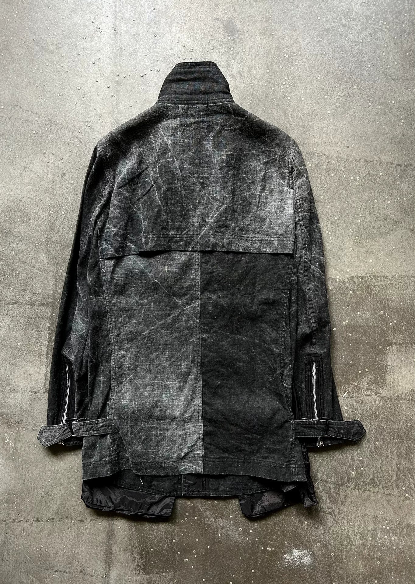 Kohshin Satoh Denim Jacket with Faux Layers