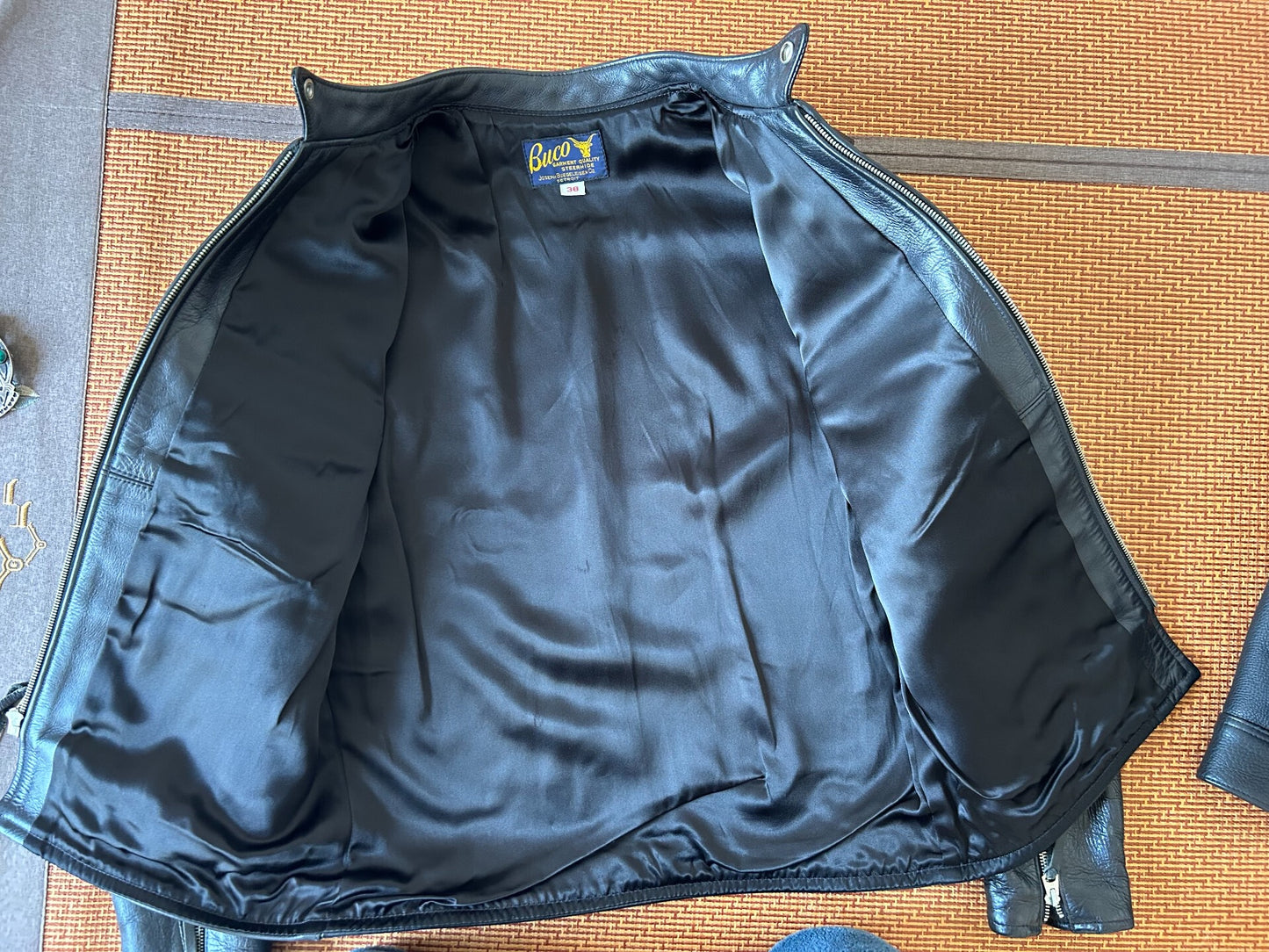 real mccoy BUCO J100 leather jacket size 38