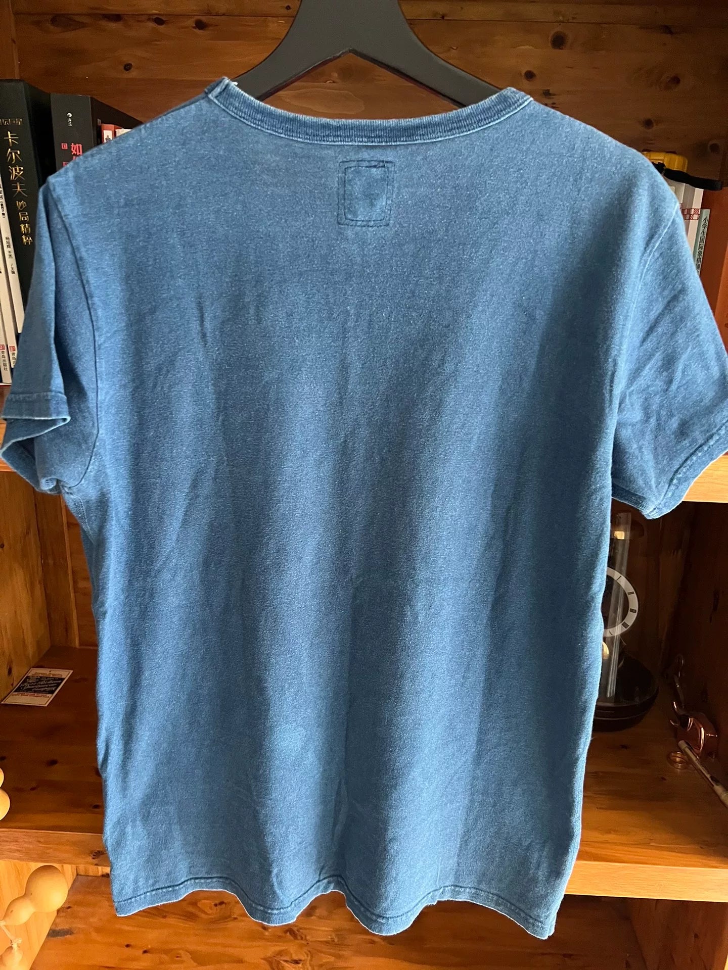 visvim 2015 Blue Dye Short Sleeve T-shirt