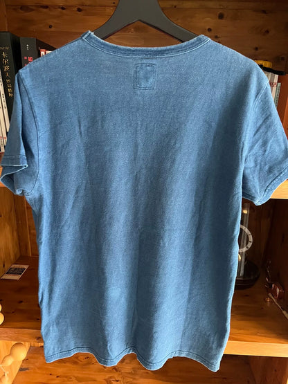 visvim 2015 Blue Dye Short Sleeve T-shirt