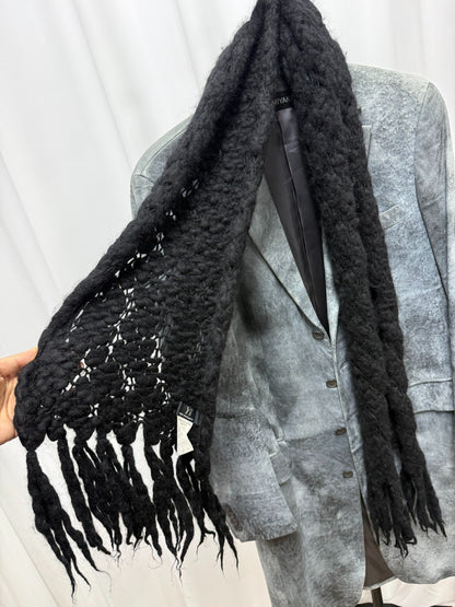 Yohji Yamamoto Wool Thick-Knit Scarf