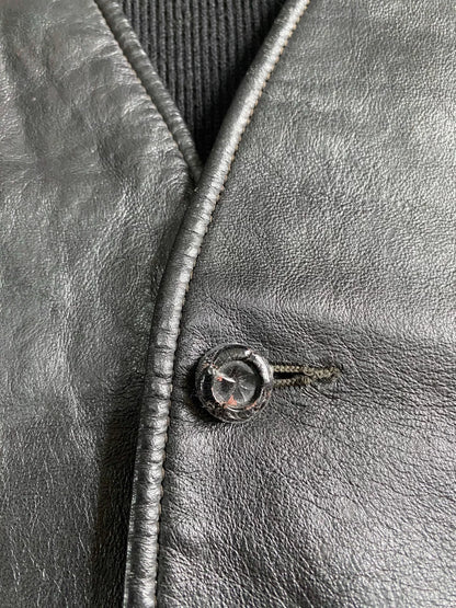 vintage western sleeveless leather vest