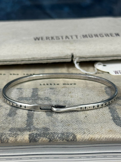 Werkstatt Munchen Silver Cross Bracelet Size S