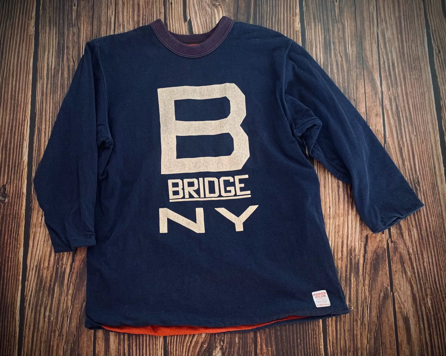 vintage navy blue long sleeve sweatshirt