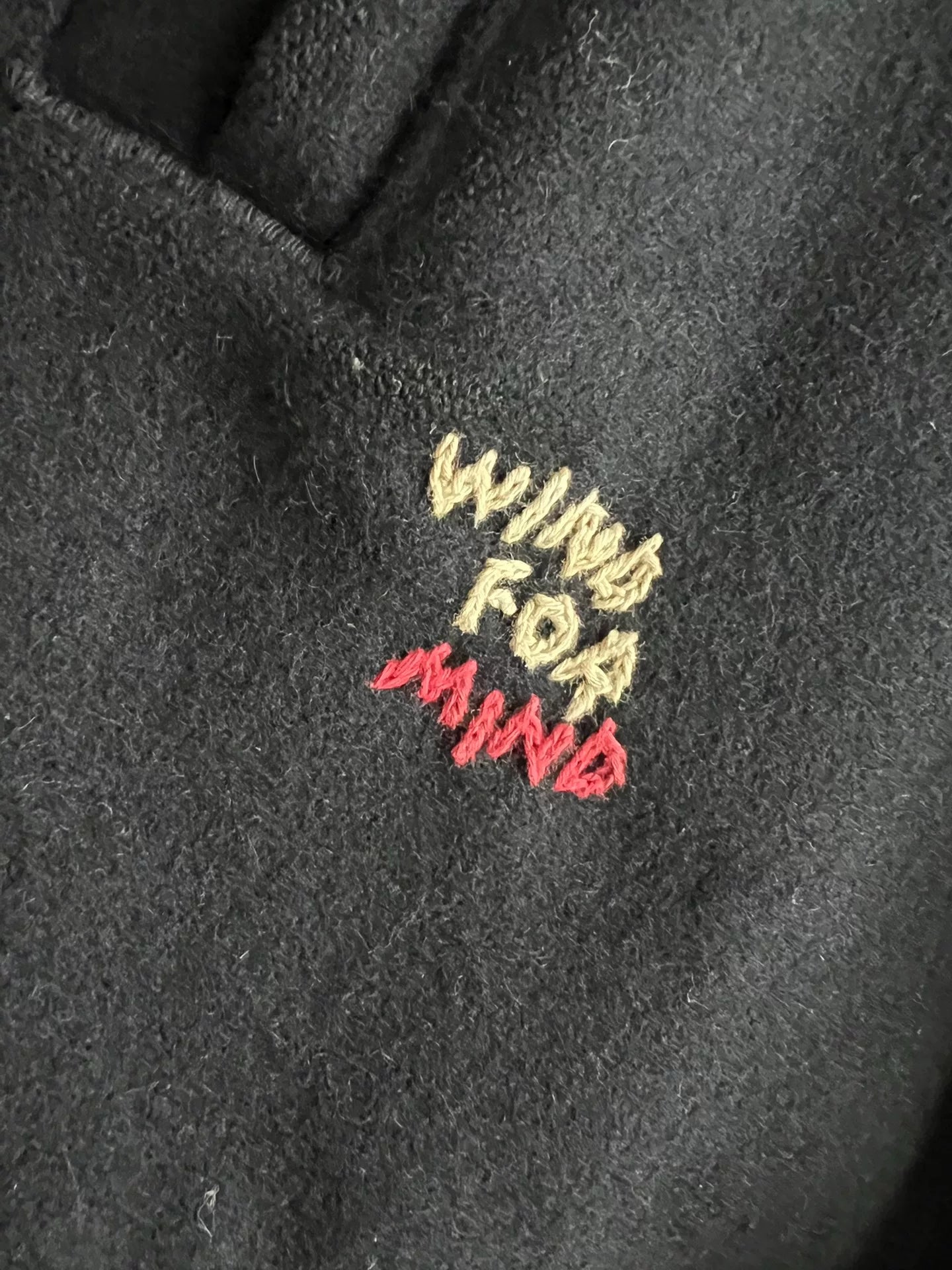 classic black melton wool double-breasted coat