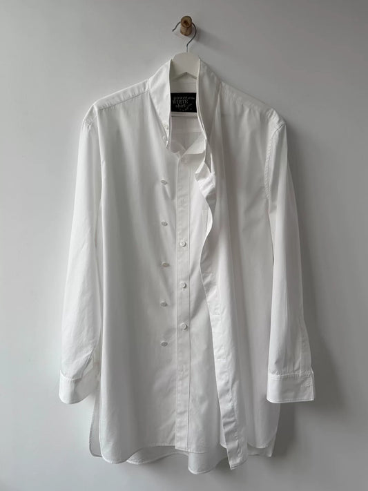 Yohji Yamamoto White Deconstructed Shirt