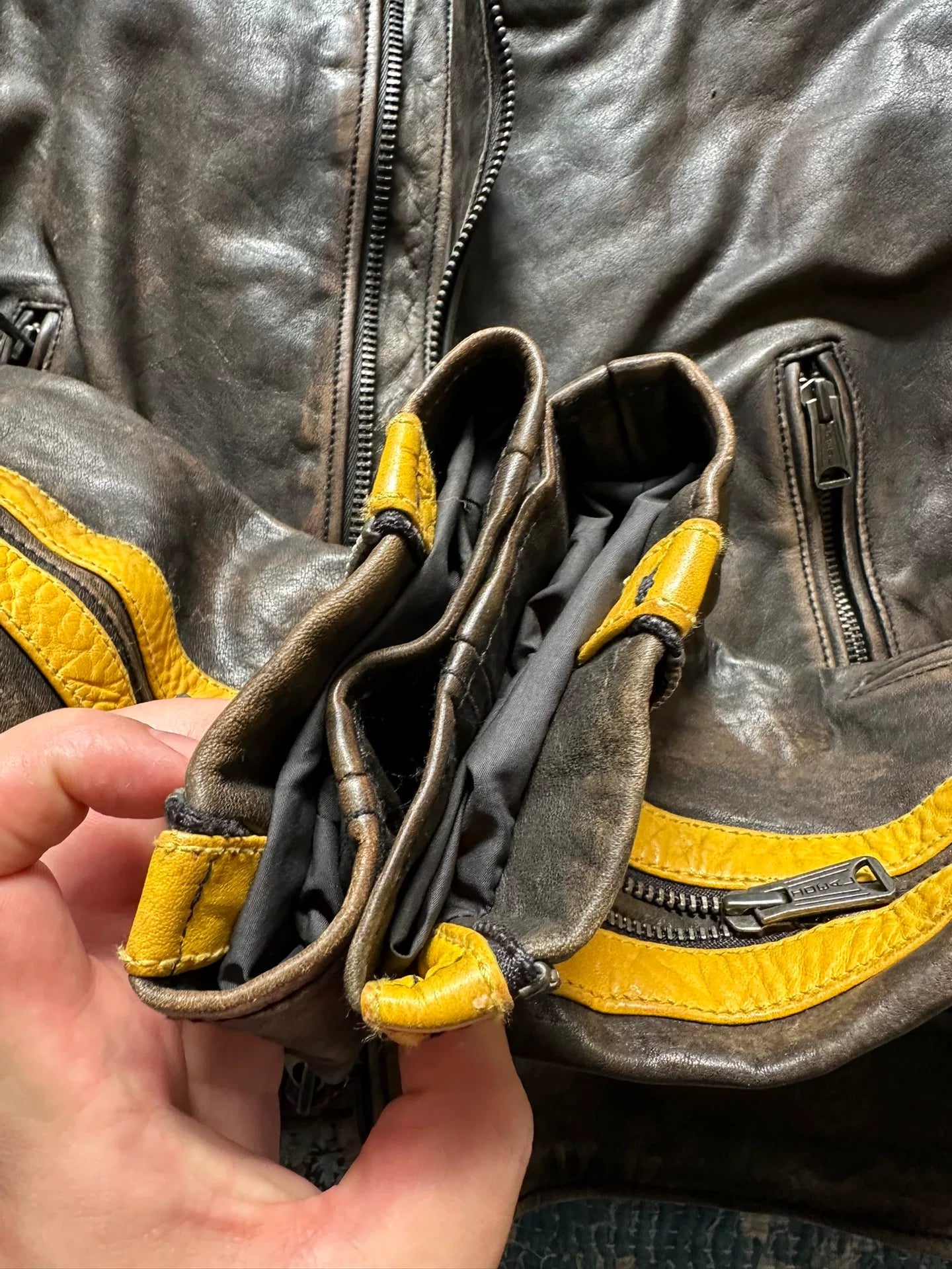 raloh lauren motorcycle leather jacket