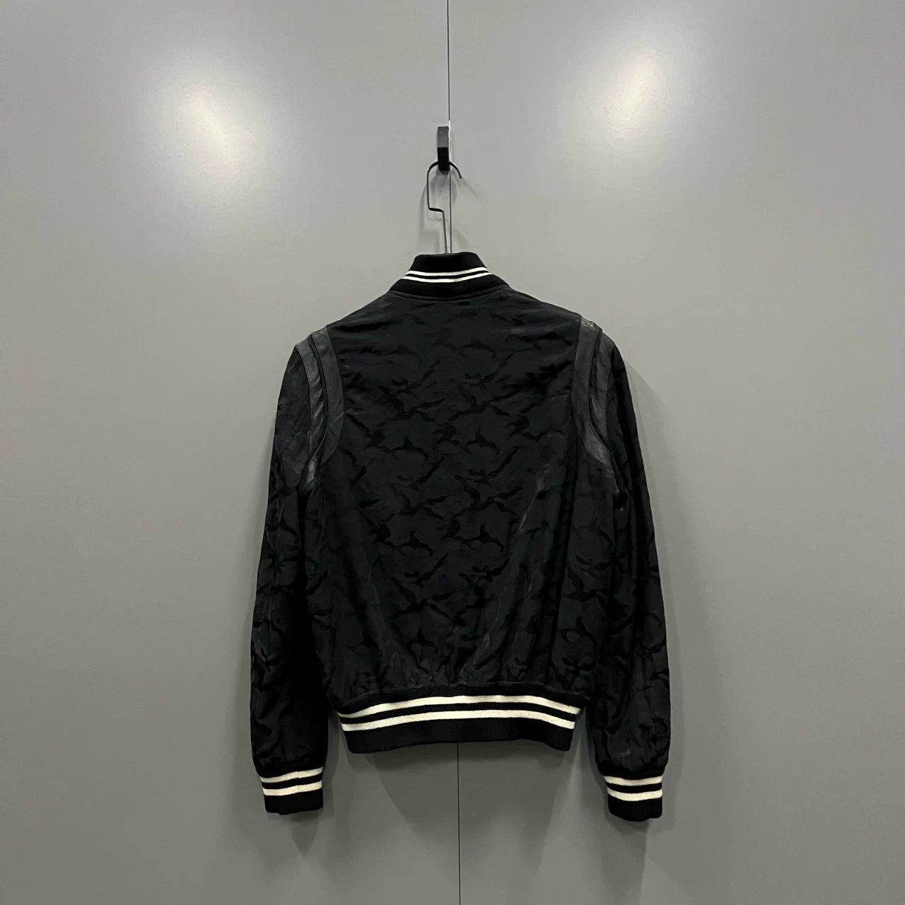 Saint Laurent Black Camo Baseball Jacket
