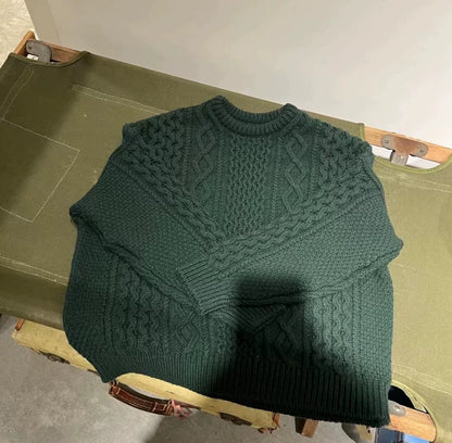 Visvim 21AW AMPLUS CREW KNIT Green