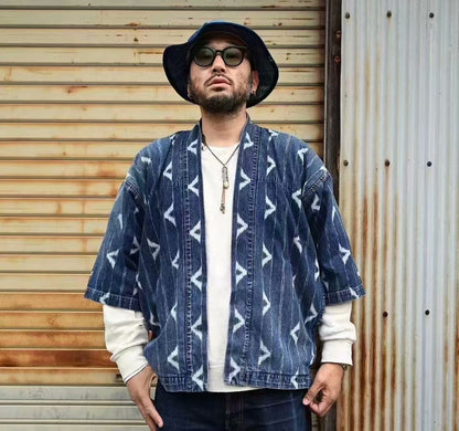 VISVIM 22 ICT SS HAPPI WABASH DMGD