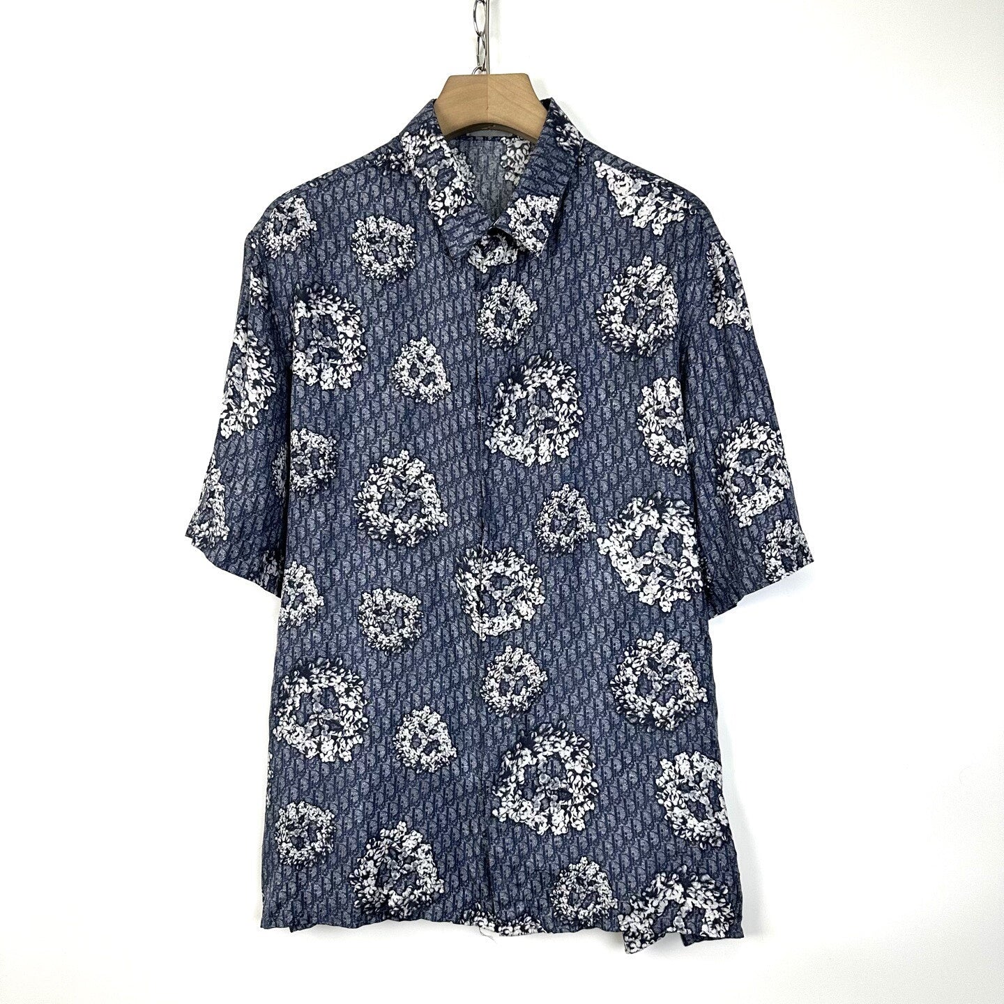 DIOR x Denim Tears Silk Monogram Oversized Shirt