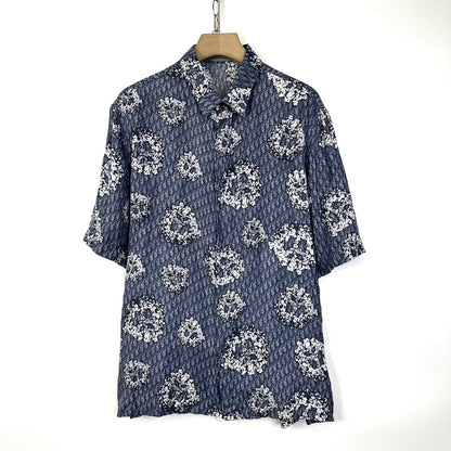DIOR x Denim Tears Silk Monogram Oversized Shirt