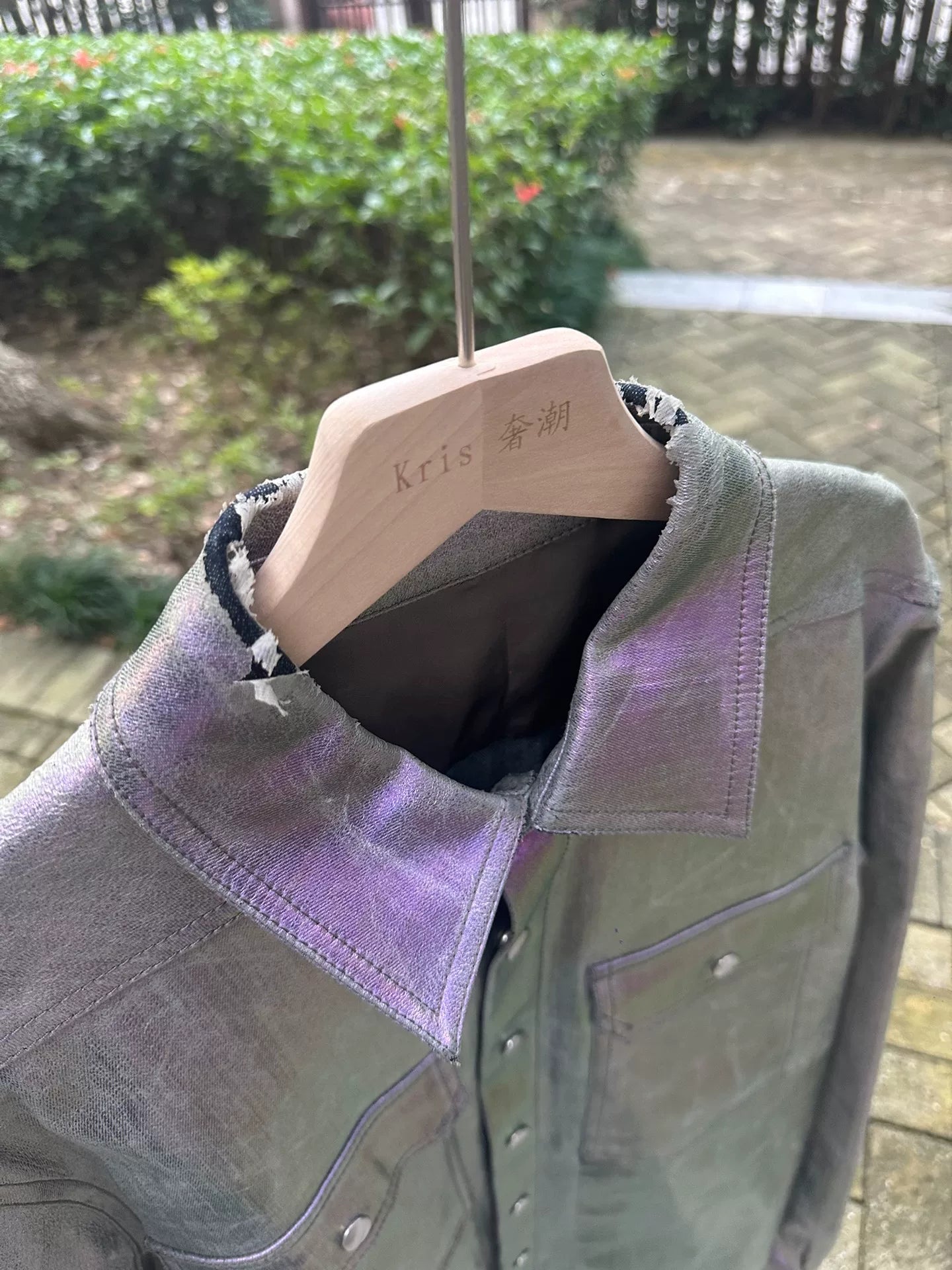 rick owens laser jacket in size 48
