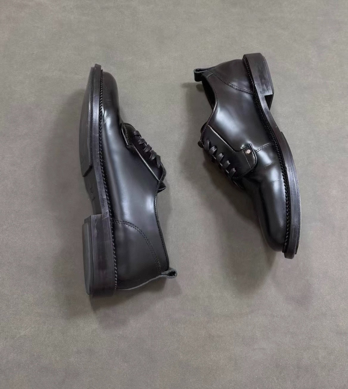 AMIRI Paris Round Toe Lace-Up Derby Shoes