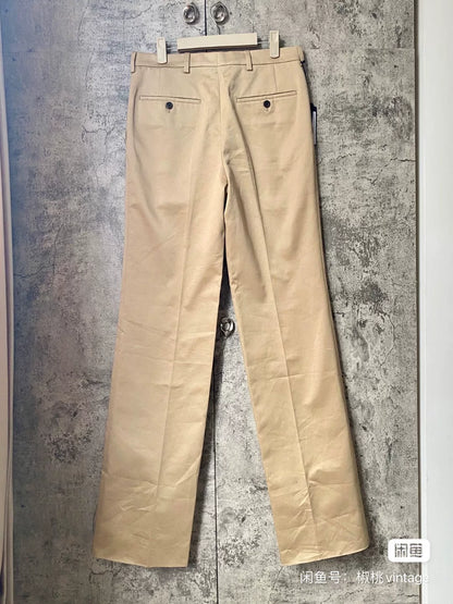 Prada Beige Straight Leg Trousers for Men