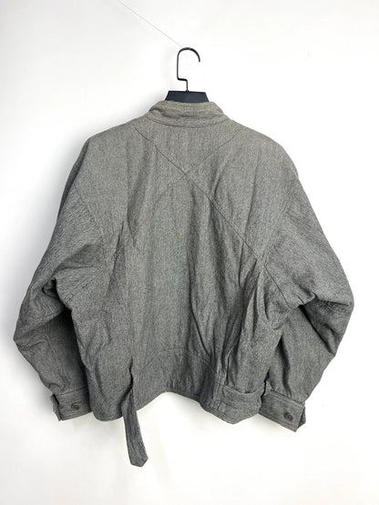 issey miyake men woven short jacket