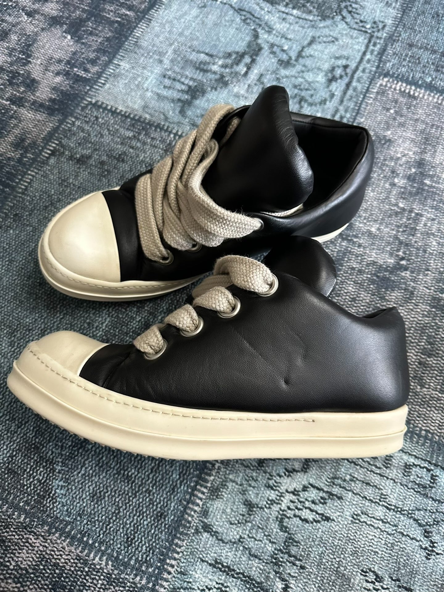 Rick Owens Black Low-Top Chunky Shoes