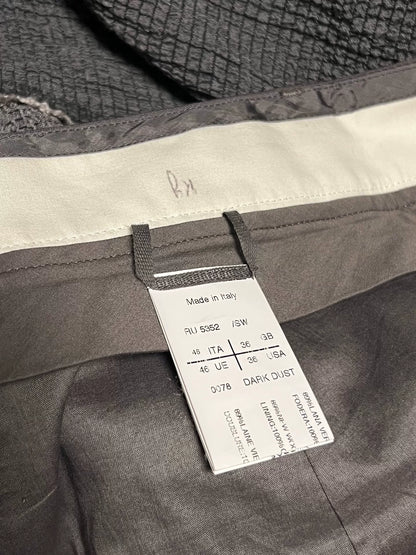 rick owens double-layer wool trousers for men