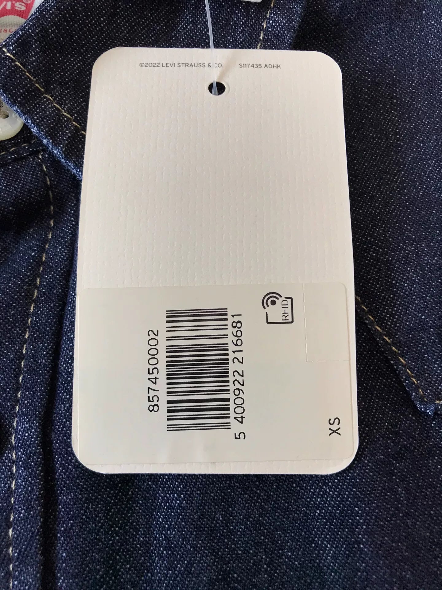 Levi's 85745-0002 Denim Shirt XS